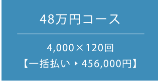 48万円コース 4,000×120回 一括払い　456,000円